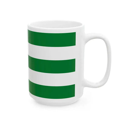 Flag of Lipkovo Municipality North Macedonia (North Macedonia) White Coffee Mug - Go Mug Yourself