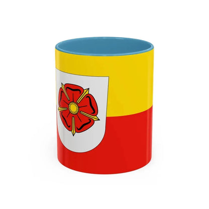 Flag of Lippe Germany - Accent Coffee Mug 11oz Light Blue - Go Mug Yourself