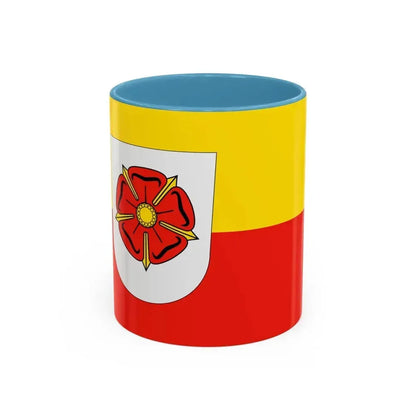 Flag of Lippe Germany - Accent Coffee Mug 11oz Light Blue - Go Mug Yourself