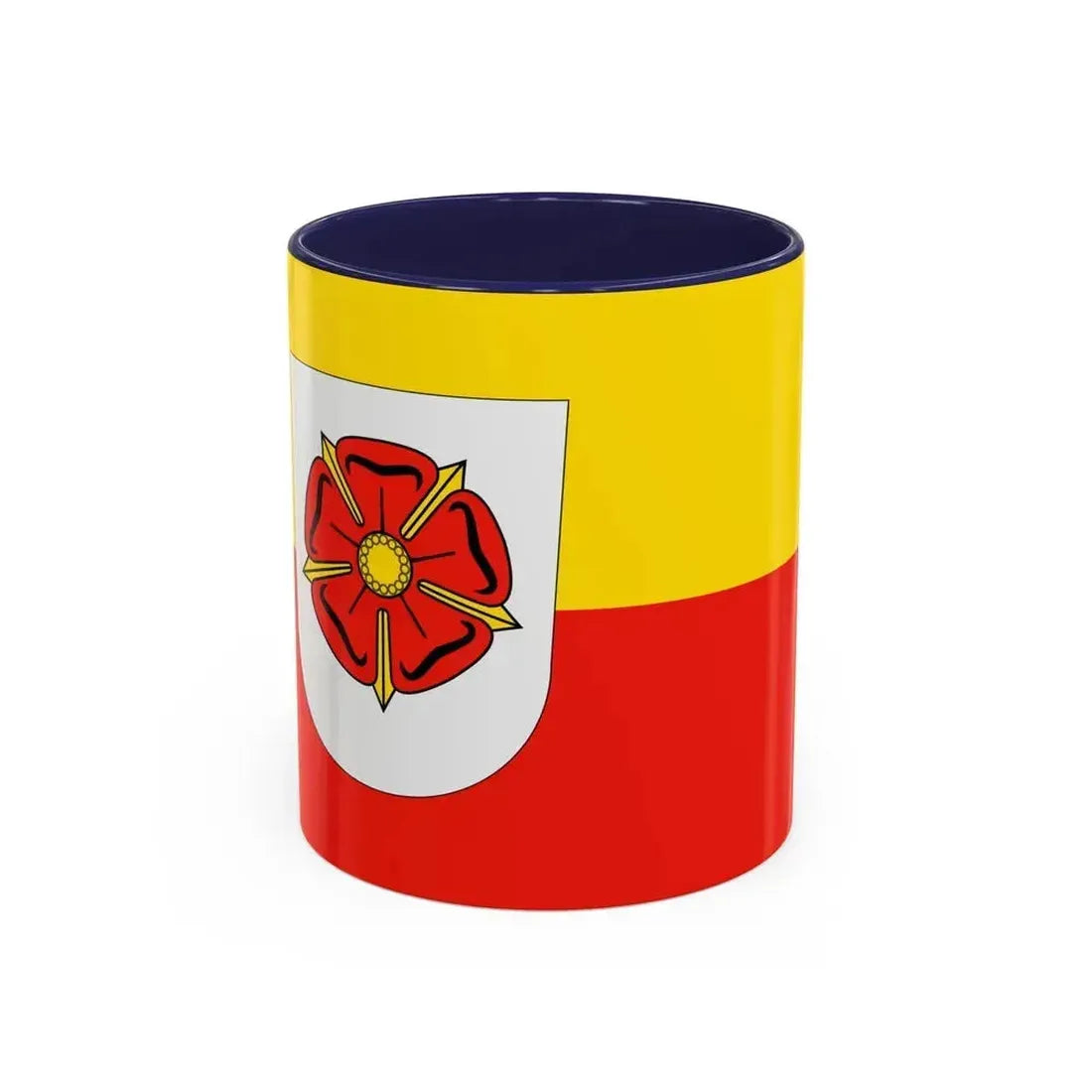 Flag of Lippe Germany - Accent Coffee Mug 11oz Navy - Go Mug Yourself