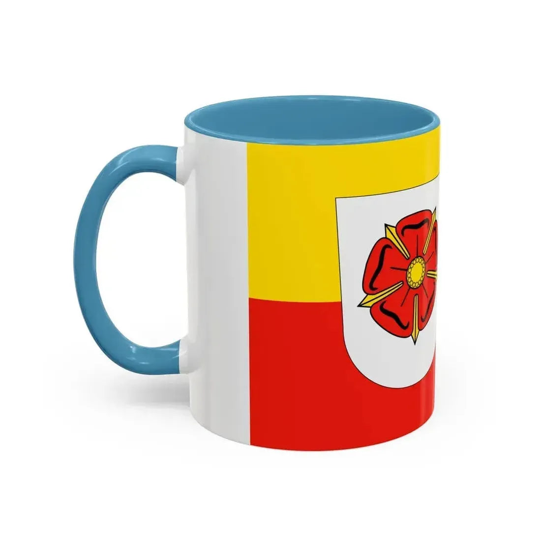 Flag of Lippe Germany - Accent Coffee Mug - Go Mug Yourself