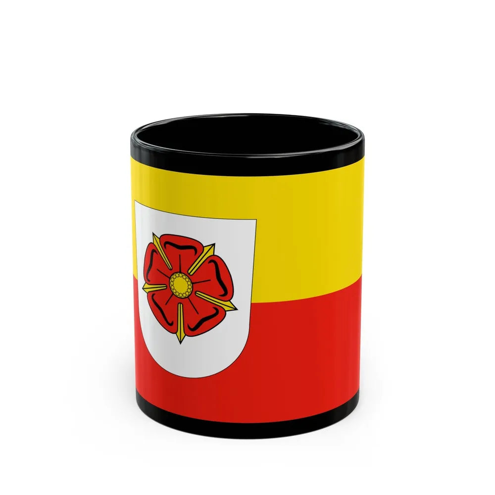 Flag of Lippe Germany - Black Coffee Mug-11oz-Go Mug Yourself