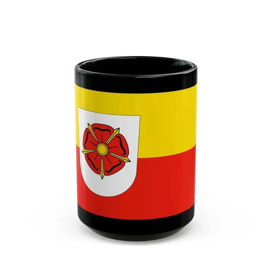 Flag of Lippe Germany - Black Coffee Mug 15oz - Go Mug Yourself