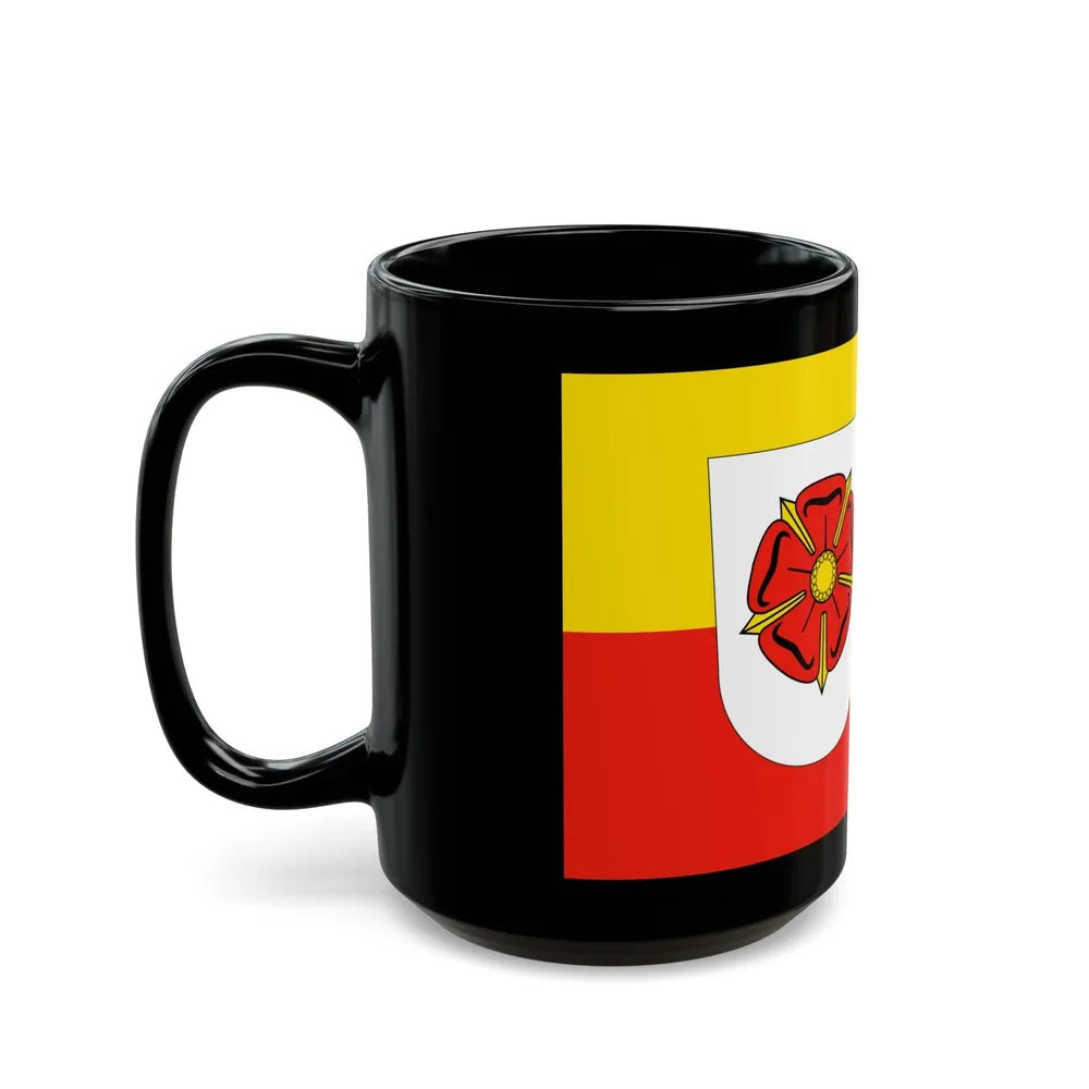 Flag of Lippe Germany - Black Coffee Mug-Go Mug Yourself