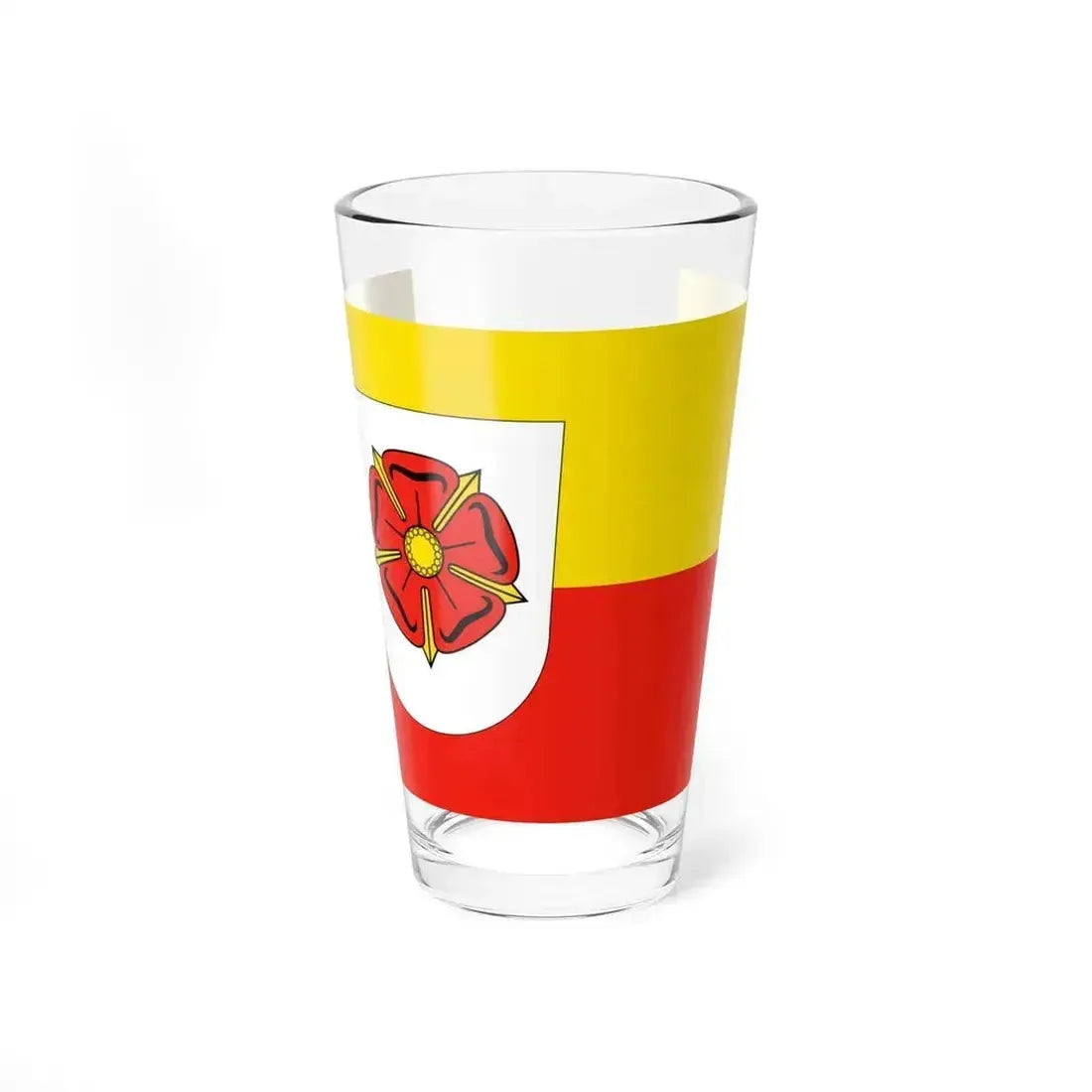 Flag of Lippe Germany - Pint Glass 16oz 16oz - Go Mug Yourself