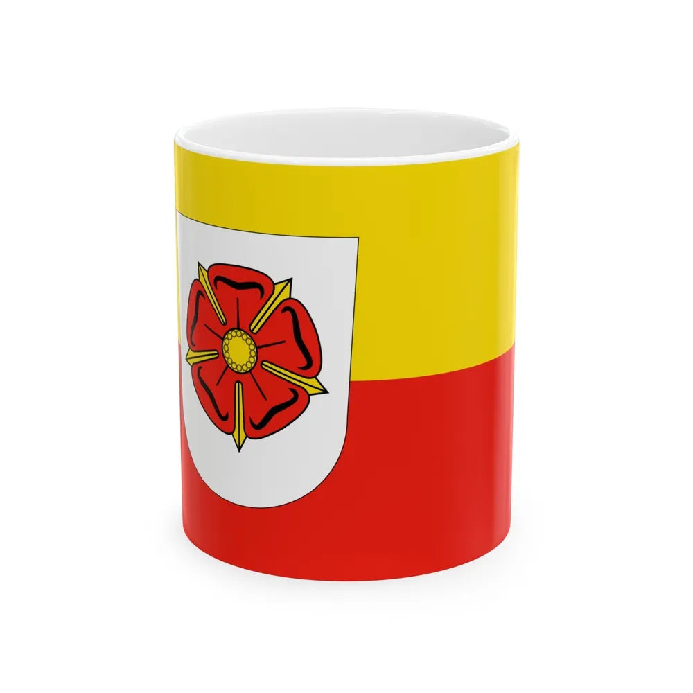 Flag of Lippe Germany - White Coffee Mug-11oz-Go Mug Yourself