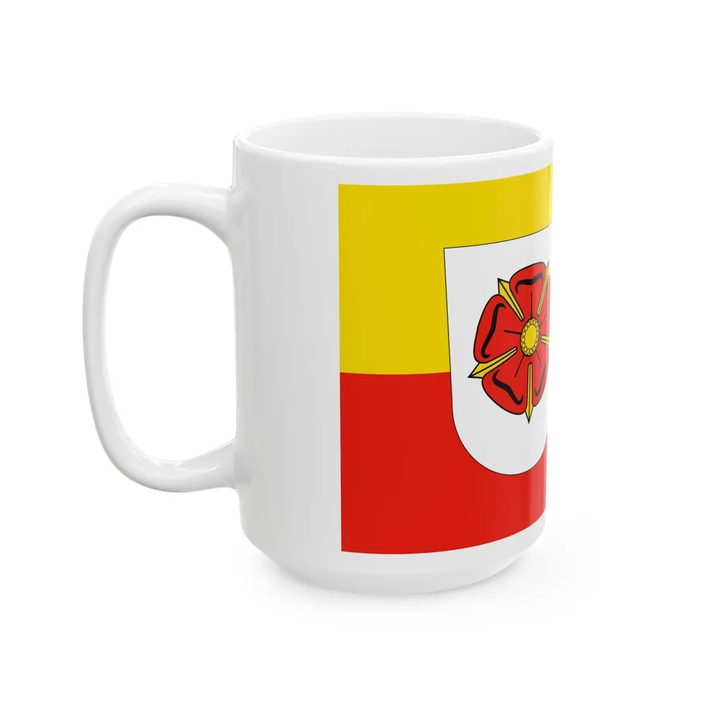 Flag of Lippe Germany - White Coffee Mug-Go Mug Yourself