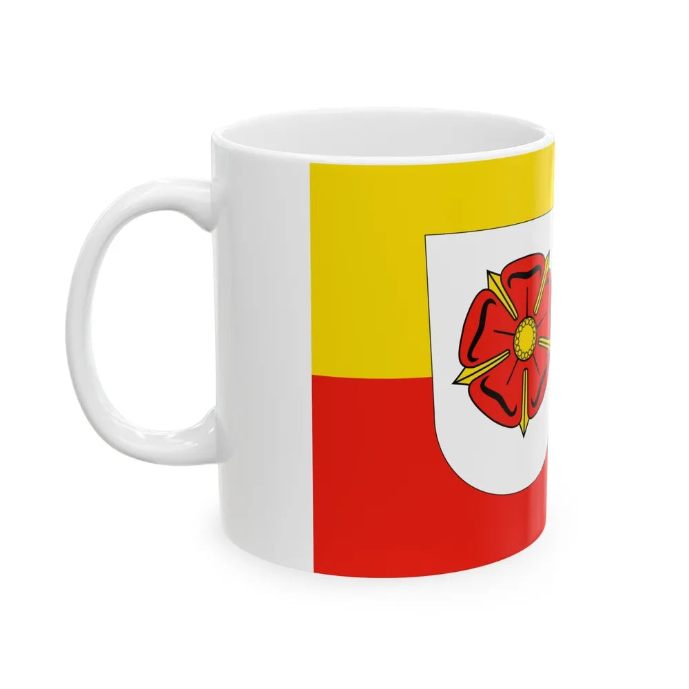 Flag of Lippe Germany - White Coffee Mug-Go Mug Yourself