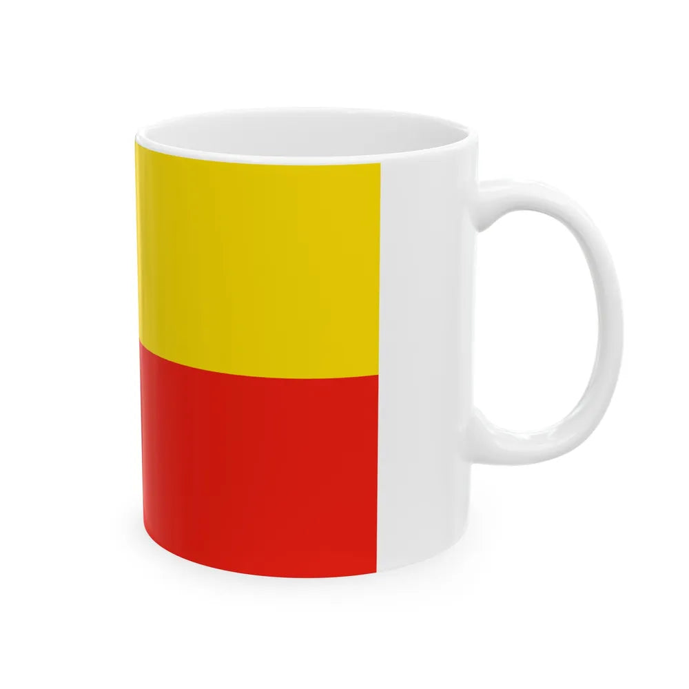 Flag of Lippe Germany - White Coffee Mug-Go Mug Yourself