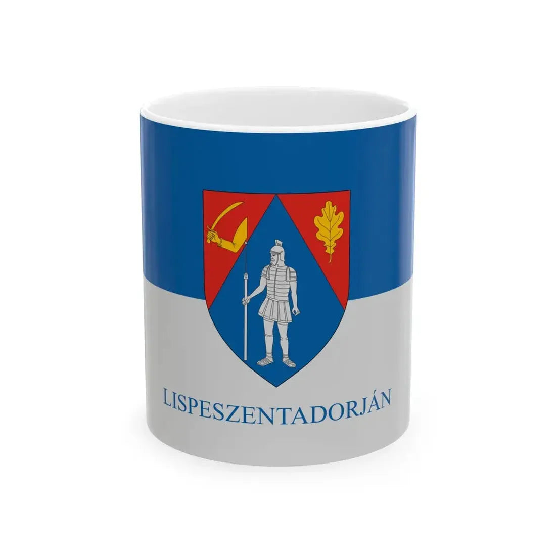 Flag of Lispeszentadorjan (Hungary) White Coffee Mug 11oz - Go Mug Yourself
