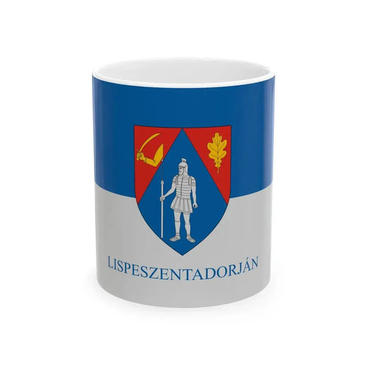 Flag of Lispeszentadorjan (Hungary) White Coffee Mug 11oz - Go Mug Yourself