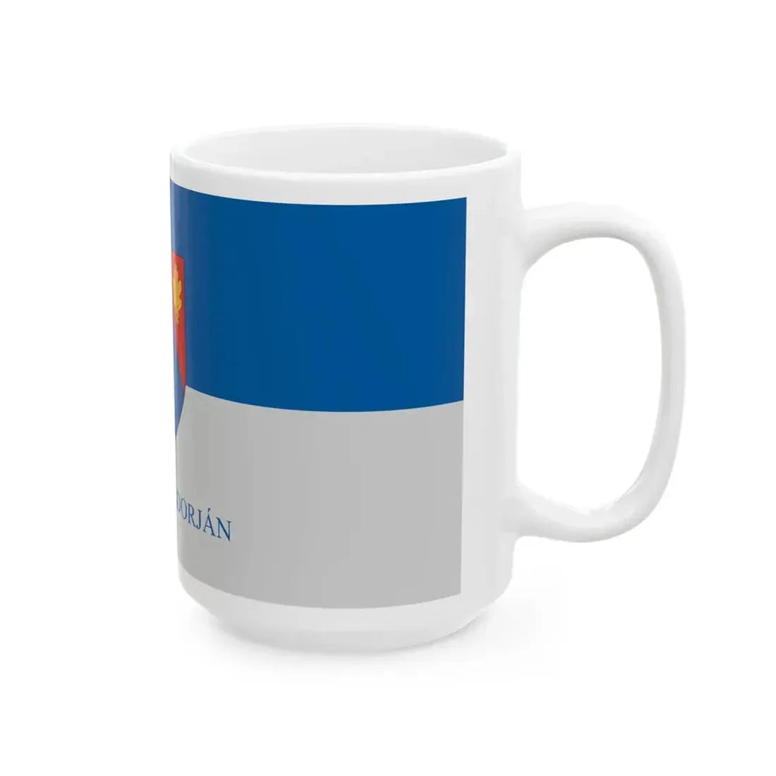 Flag of Lispeszentadorjan (Hungary) White Coffee Mug - Go Mug Yourself