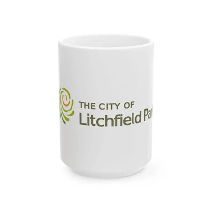 Flag of Litchfield Park Arizona (United States) White Coffee Mug 15oz - Go Mug Yourself