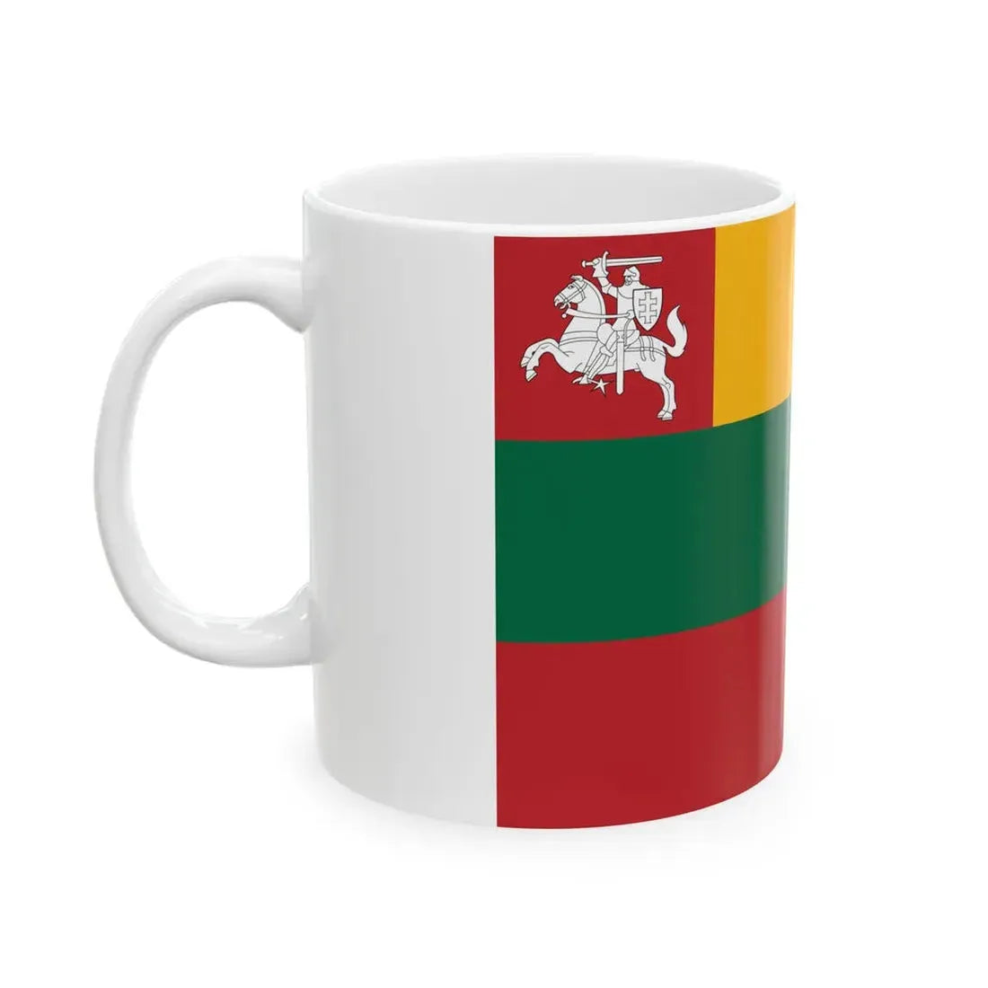 Flag of Lithuania 1918 (Lithuania) White Coffee Mug - Go Mug Yourself