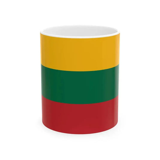 Flag of Lithuania 1988-2004 (Lithuania) White Coffee Mug 11oz - Go Mug Yourself
