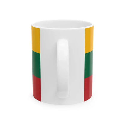 Flag of Lithuania 1988-2004 (Lithuania) White Coffee Mug - Go Mug Yourself