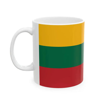 Flag of Lithuania 1988-2004 (Lithuania) White Coffee Mug - Go Mug Yourself