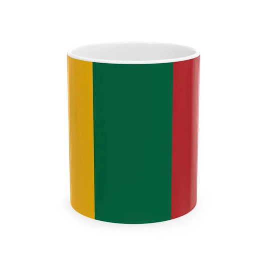 Flag of Lithuania colums (Lithuania) White Coffee Mug 11oz - Go Mug Yourself