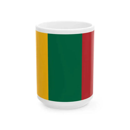 Flag of Lithuania colums (Lithuania) White Coffee Mug 15oz - Go Mug Yourself