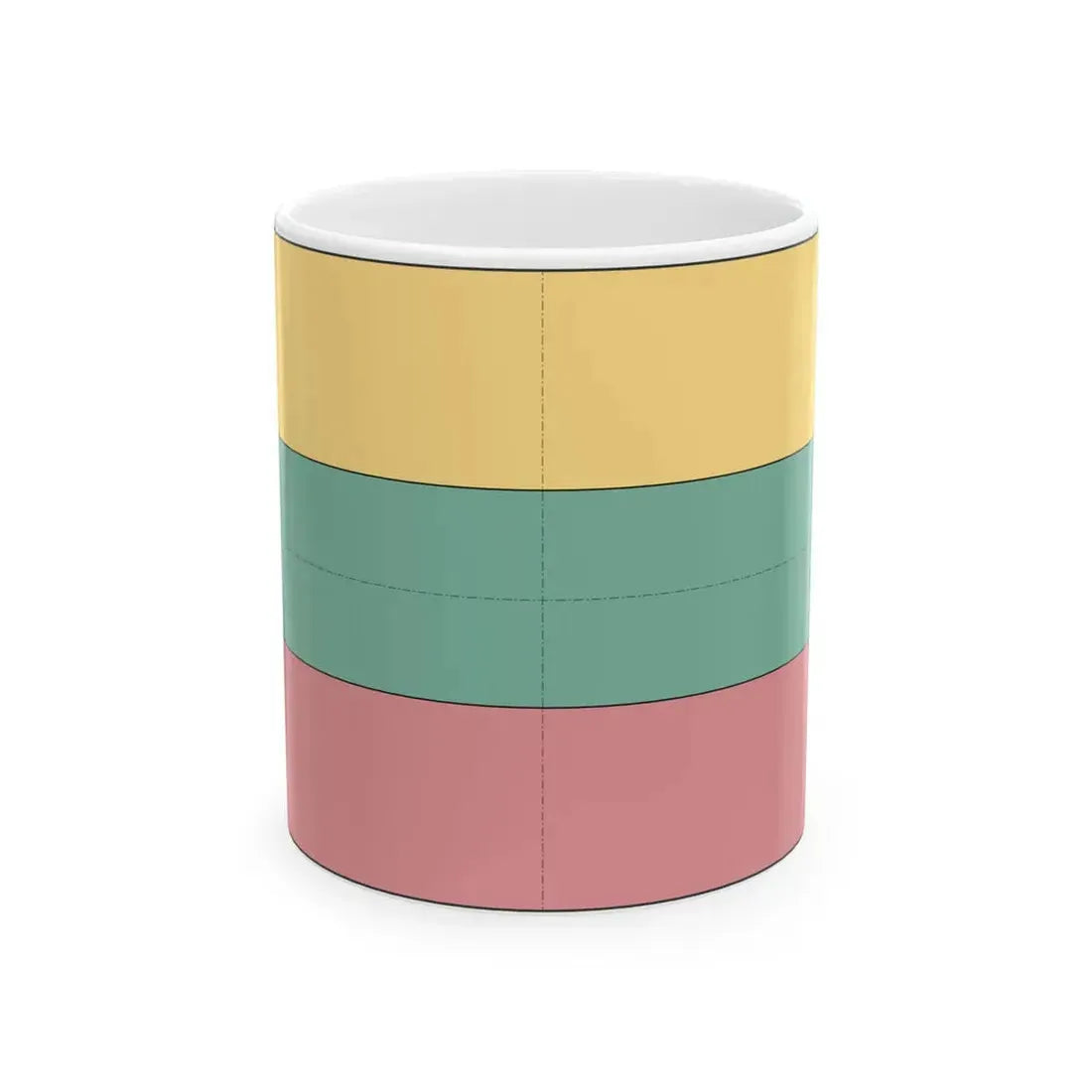 Flag of Lithuania construction sheet (Lithuania) White Coffee Mug 11oz - Go Mug Yourself