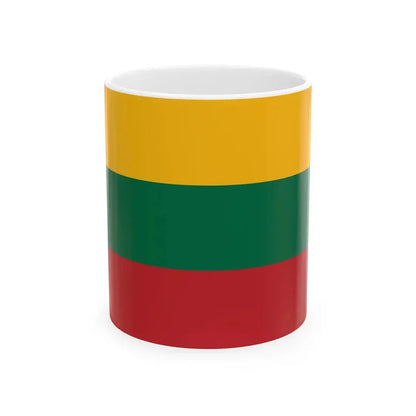 Flag of Lithuania (Lithuania) White Coffee Mug 11oz - Go Mug Yourself