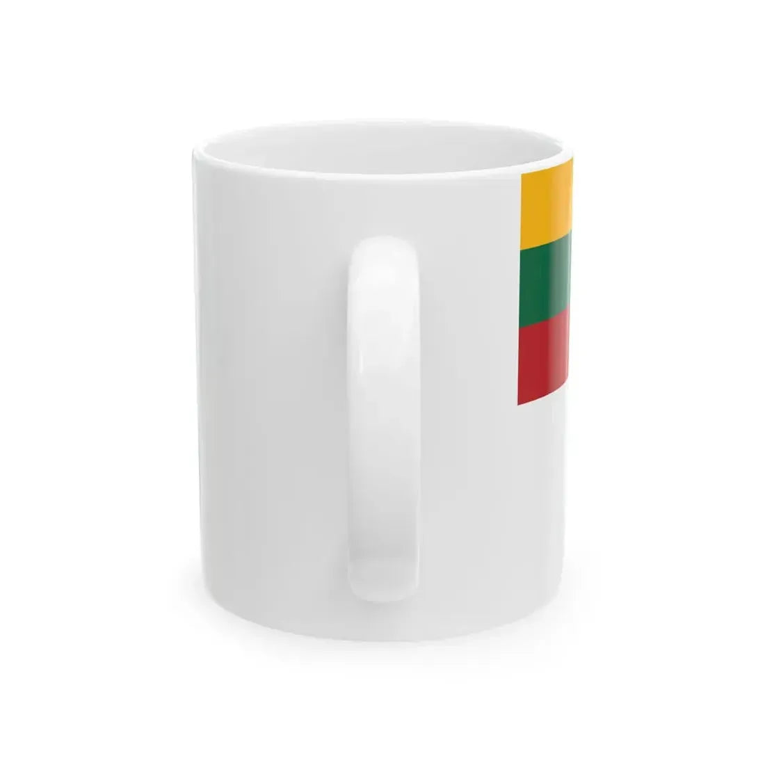 Flag of Lithuania Naval commander 1 star (Lithuania) White Coffee Mug - Go Mug Yourself