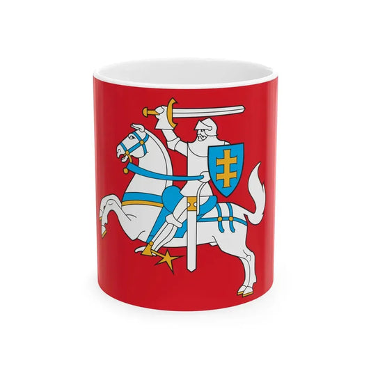 Flag of Lithuania state (Lithuania) White Coffee Mug 11oz - Go Mug Yourself