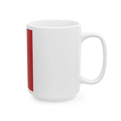 Flag of Lithuania vertical (Lithuania) White Coffee Mug - Go Mug Yourself