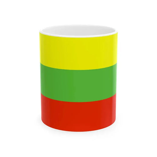 Flag of Lithuania WFB 2000 (Lithuania) White Coffee Mug 11oz - Go Mug Yourself