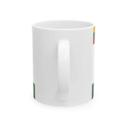 Flag of Lithuanian Scout (Lithuania) White Coffee Mug - Go Mug Yourself