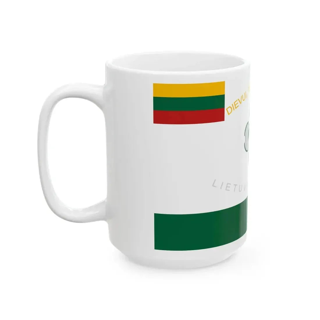 Flag of Lithuanian Scout (Lithuania) White Coffee Mug - Go Mug Yourself