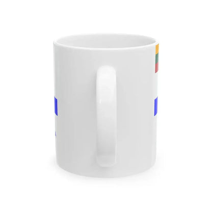 Flag of Lithuanian Sea Scout obverse (Lithuania) White Coffee Mug - Go Mug Yourself