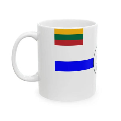 Flag of Lithuanian Sea Scout obverse (Lithuania) White Coffee Mug - Go Mug Yourself