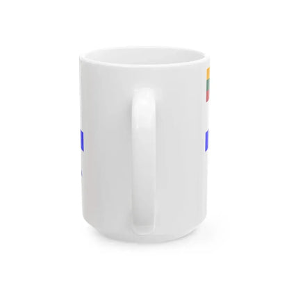 Flag of Lithuanian Sea Scout obverse (Lithuania) White Coffee Mug - Go Mug Yourself