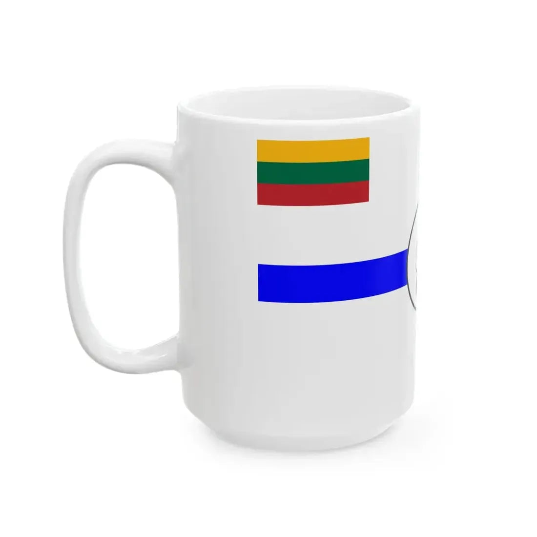 Flag of Lithuanian Sea Scout obverse (Lithuania) White Coffee Mug - Go Mug Yourself
