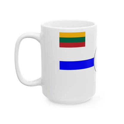 Flag of Lithuanian Sea Scout obverse (Lithuania) White Coffee Mug - Go Mug Yourself