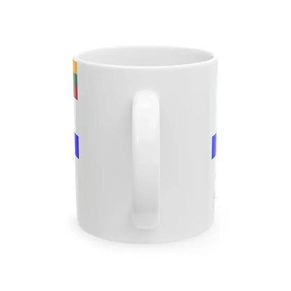 Flag of Lithuanian Sea Scout reverse (Lithuania) White Coffee Mug - Go Mug Yourself