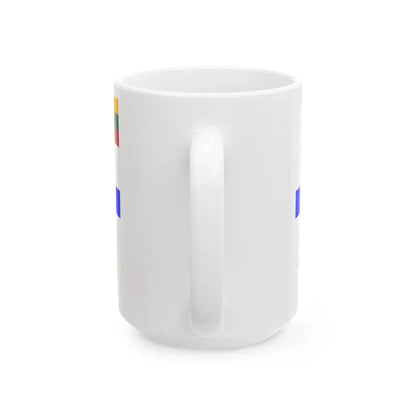 Flag of Lithuanian Sea Scout reverse (Lithuania) White Coffee Mug - Go Mug Yourself