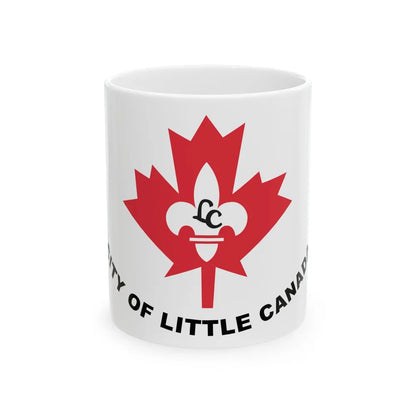 Flag of Little Canada Minnesota (United States) White Coffee Mug 11oz - Go Mug Yourself