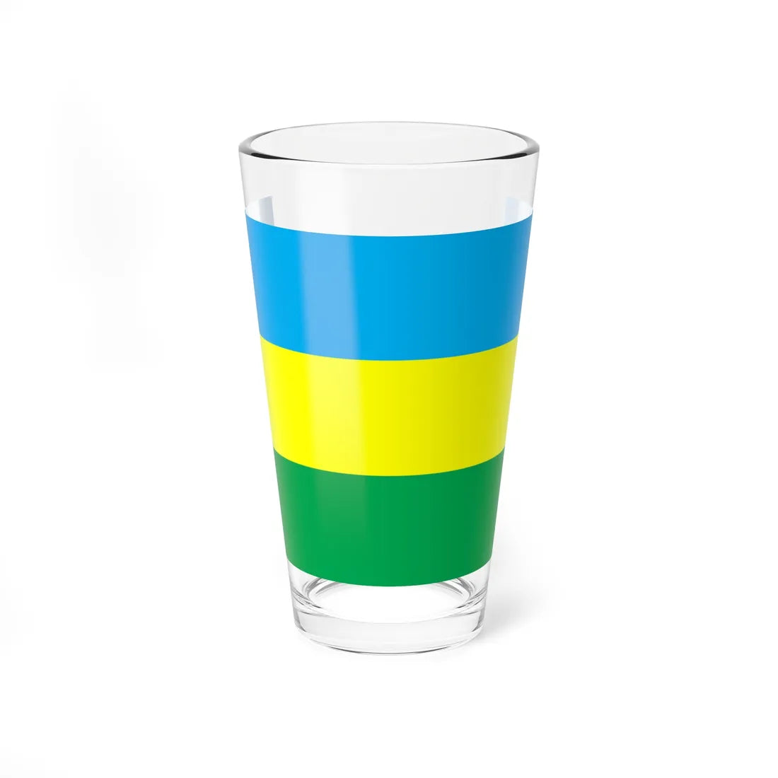 Flag of Liubeshiv raion (Ukraine) Pint Glass 16oz 16oz - Go Mug Yourself