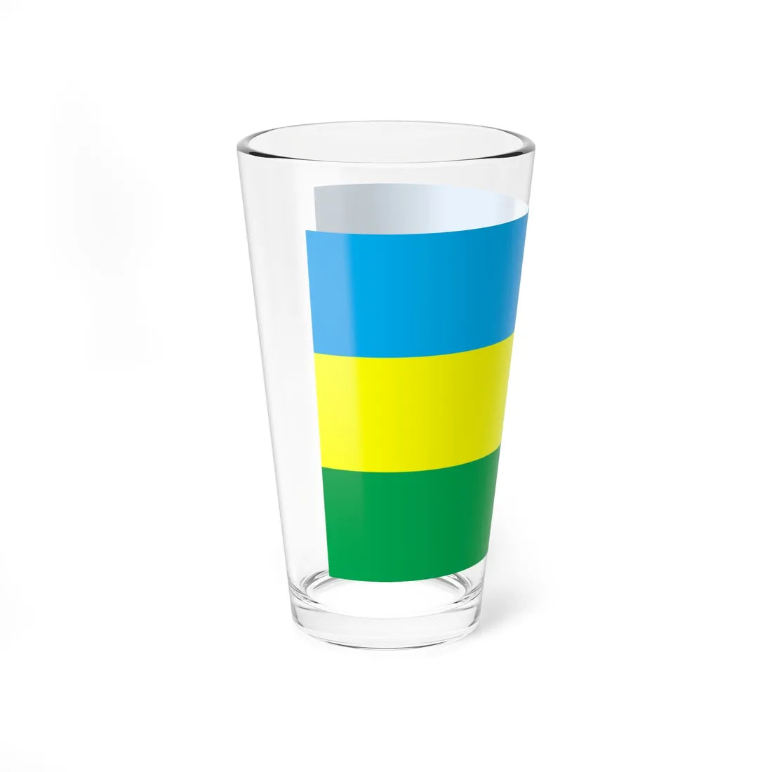 Flag of Liubeshiv raion (Ukraine) Pint Glass 16oz - Go Mug Yourself