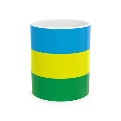 Flag of Liubeshiv raion (Ukraine) White Coffee Mug 11oz - Go Mug Yourself