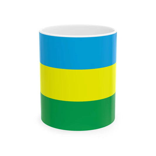 Flag of Liubeshiv raion (Ukraine) White Coffee Mug 11oz - Go Mug Yourself