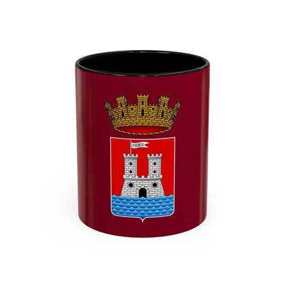 Flag of Livorno Italy - Accent Coffee Mug 11oz Black - Go Mug Yourself