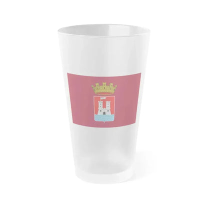 Flag of Livorno Italy - Frosted Pint Glass 16oz 16oz Frosted - Go Mug Yourself