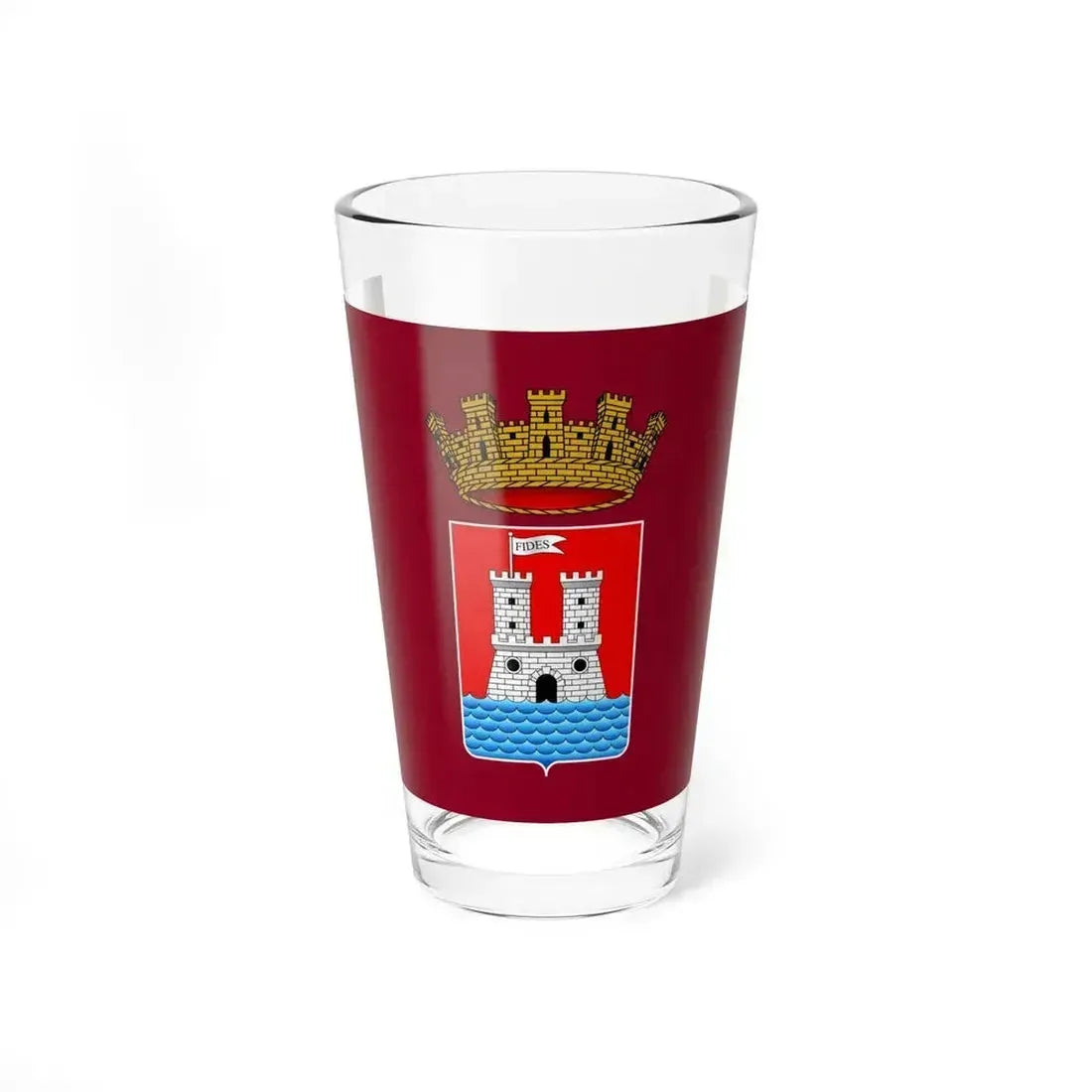 Flag of Livorno Italy - Pint Glass 16oz 16oz - Go Mug Yourself