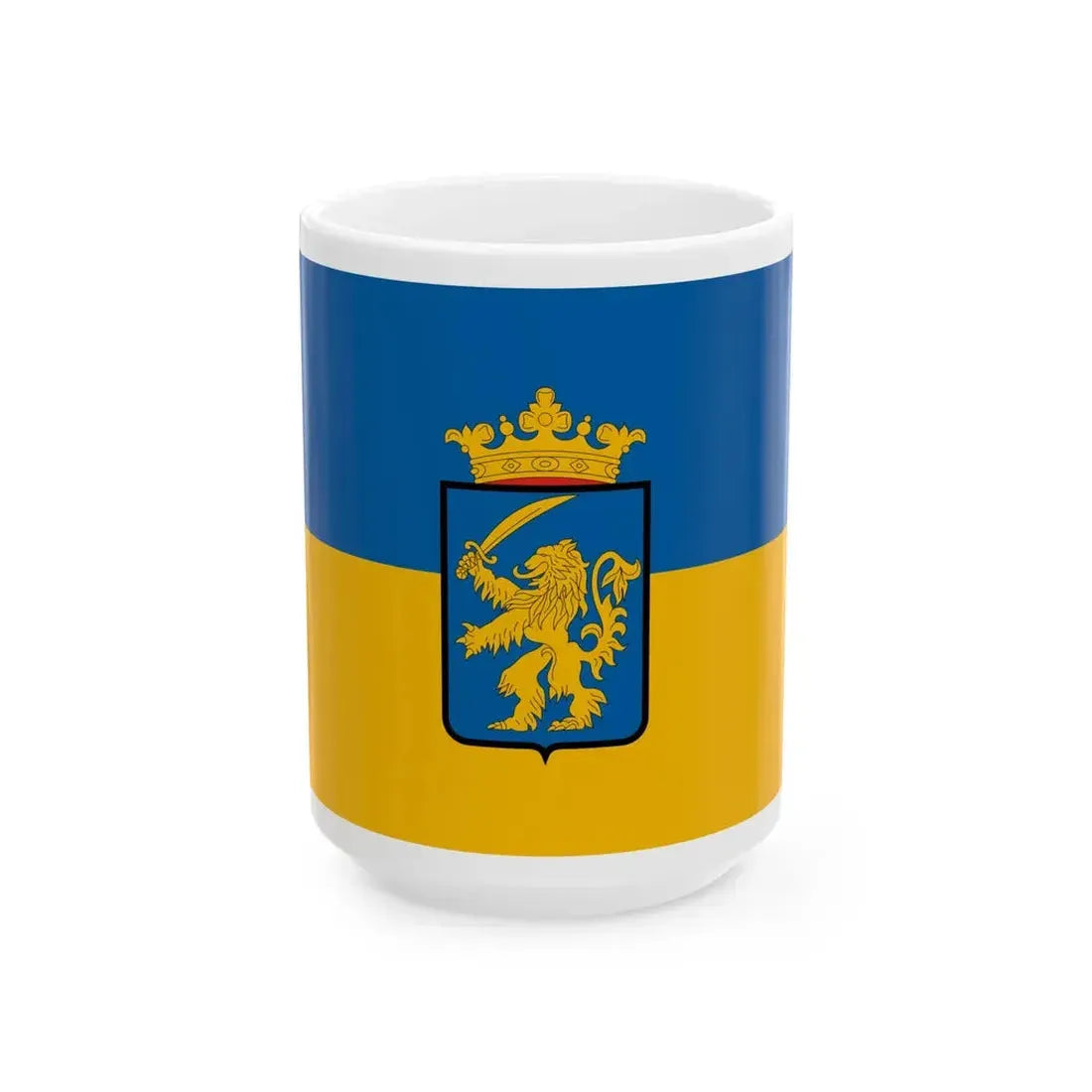 Flag of Locs (Hungary) White Coffee Mug 15oz - Go Mug Yourself