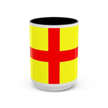 Flag of Lodi Italy - Accent Coffee Mug 15oz Black - Go Mug Yourself