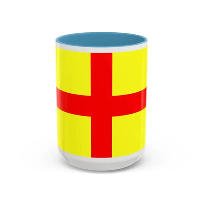 Flag of Lodi Italy - Accent Coffee Mug 15oz Light Blue - Go Mug Yourself