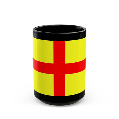 Flag of Lodi Italy - Black Coffee Mug-15oz-Go Mug Yourself